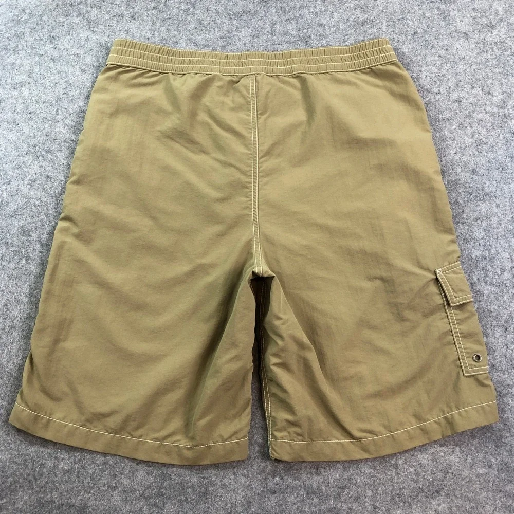 Polo Ralph Lauren Mens Cargo Board Shorts M Olive Green Cargo Drawstring Nylon